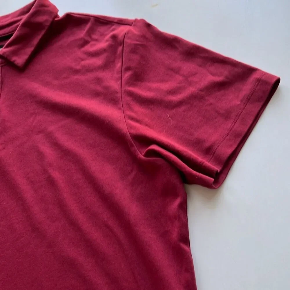 Banana Republic Maroon Performance Stretch Polo Mens Large